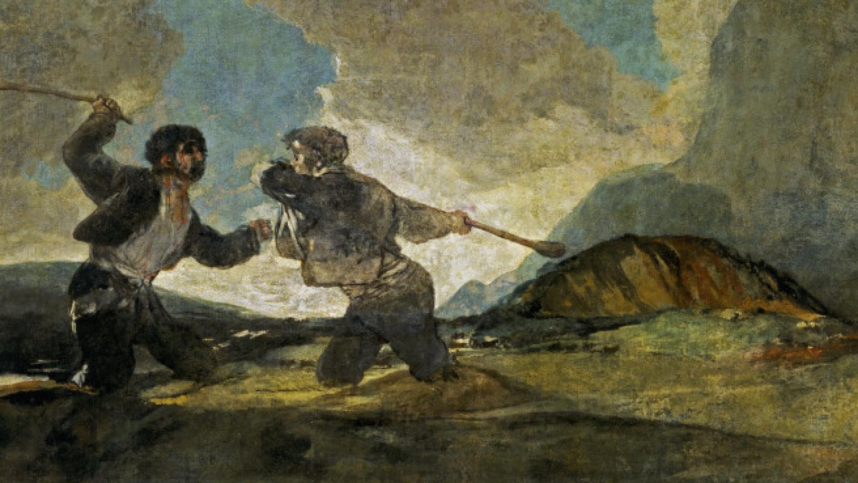 'Duelo a garrotazos', una de las pinturas negras de Goya