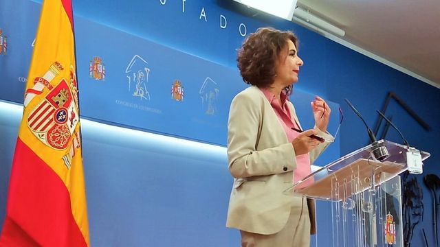 María Jesús Montero, en el Congreso.
