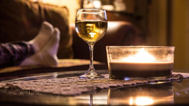 Beber vino por el mero placer de hacerlo.