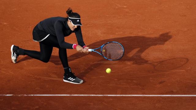 Muguruza, durante el partido ante Pliskova.