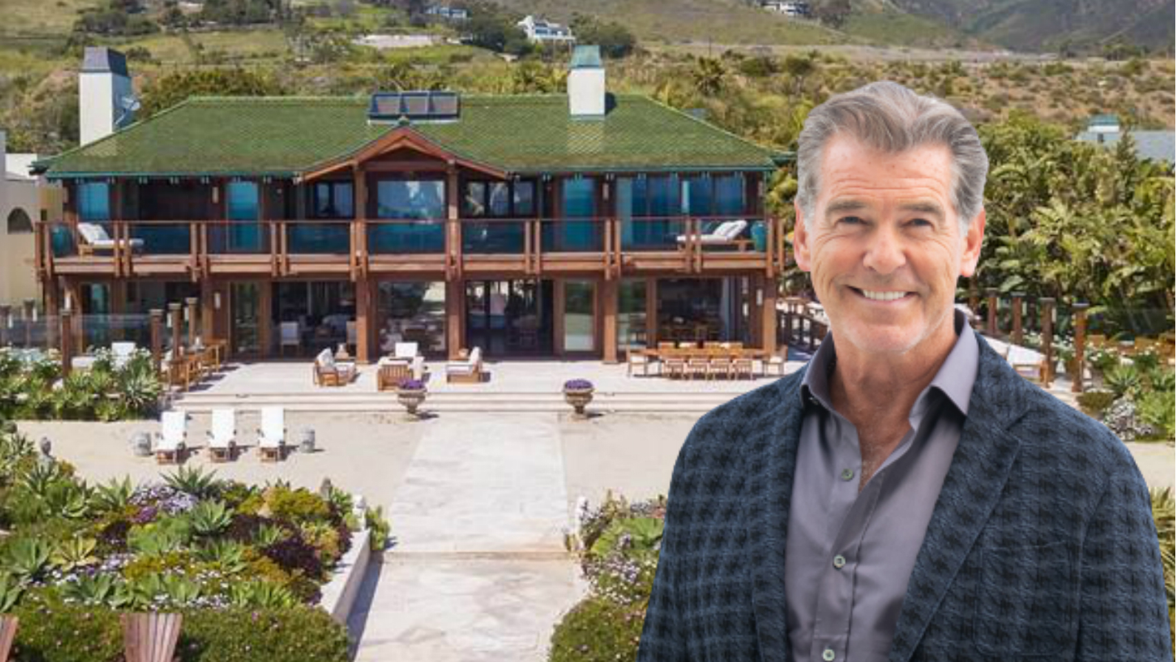 Pierce Brosnan en montaje de JALEOS.