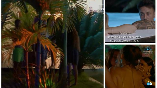 Tres momentos importantes de 'La isla de las tentaciones' en montaje de JALEOS.