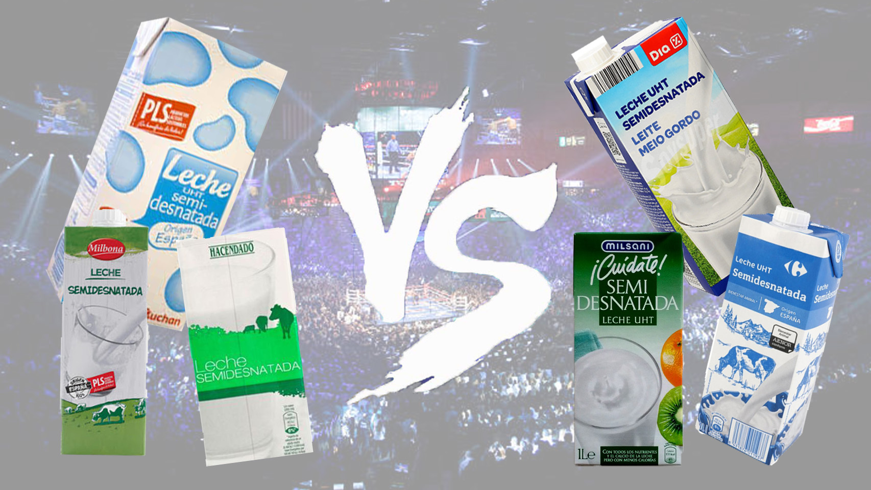 La lucha de precios de Mercadona, Carrefour, Alcampo, Dia, Aldi y Lidl por la leche más barata