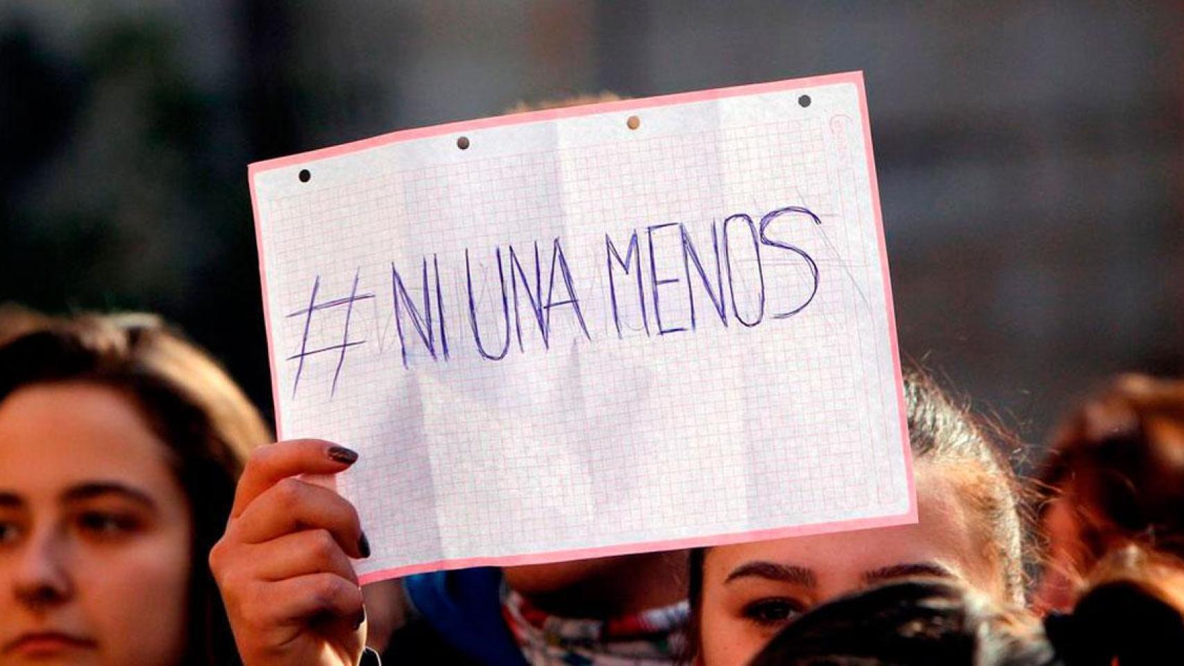 Una manifestación en contra de la violencia de género.