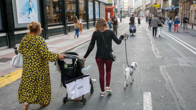 La calle San Andrés peatonal.