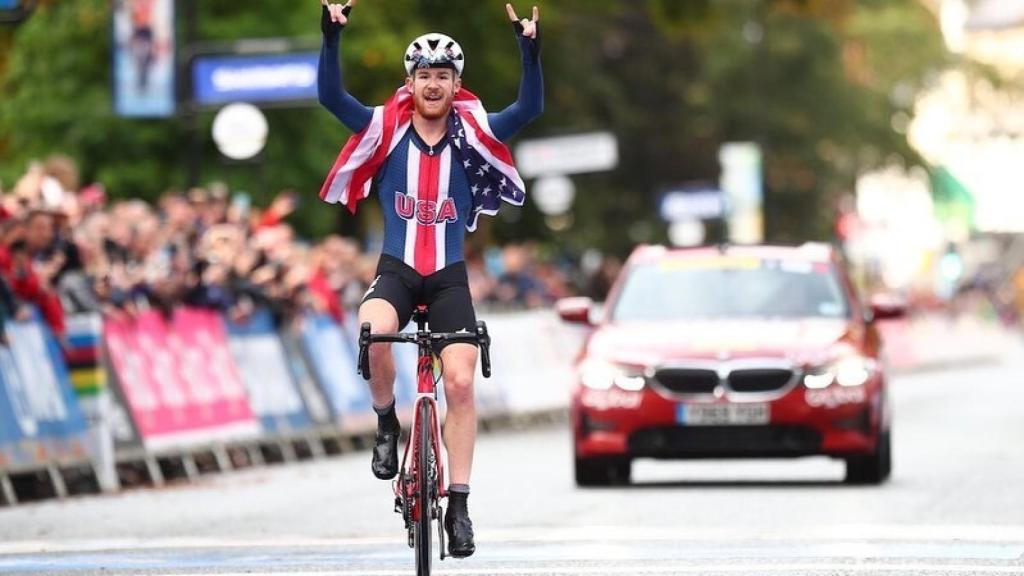 Quinn Simmons, defendiendo los colores de Estados Unidos