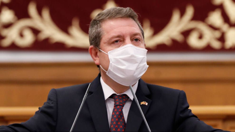 Emiliano García-Page, presidente de Castilla-La Mancha, durante el Debate sobre el Estado de la Región