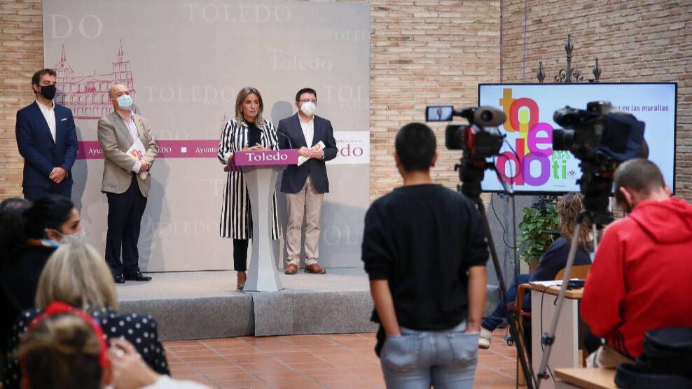 La alcaldesa de Toledo, Milagros Tolón, en la presentación de 'Toledo para ti'