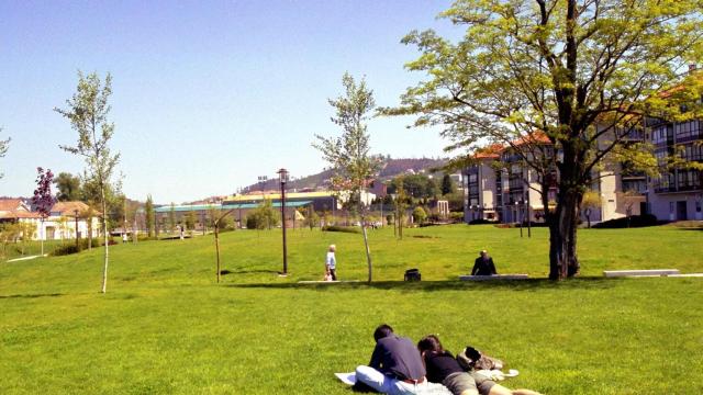 El barrio de Galeras visto desde el parque.