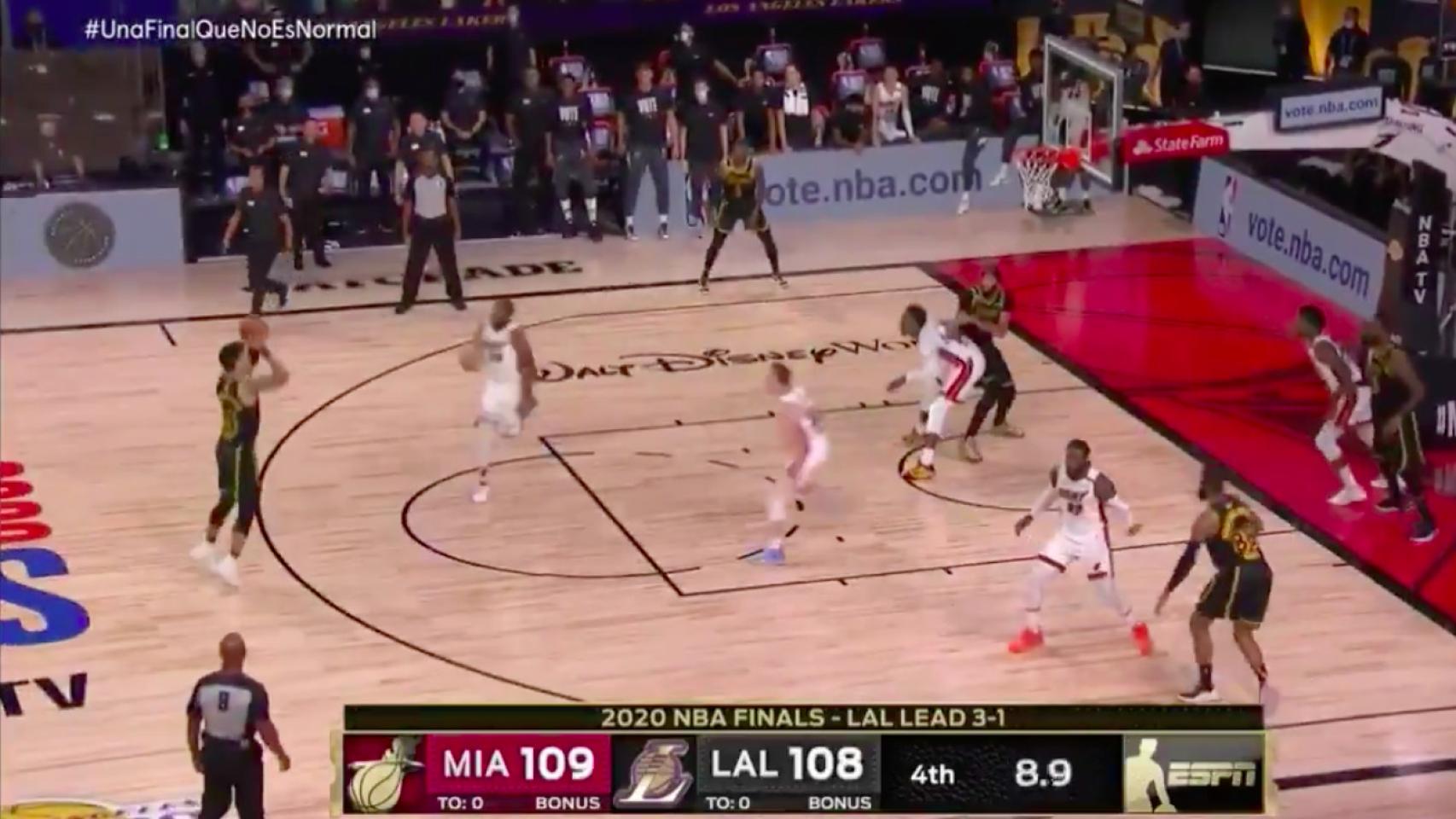 El fallo de Danny Green con los Lakers en las Finales de la NBA