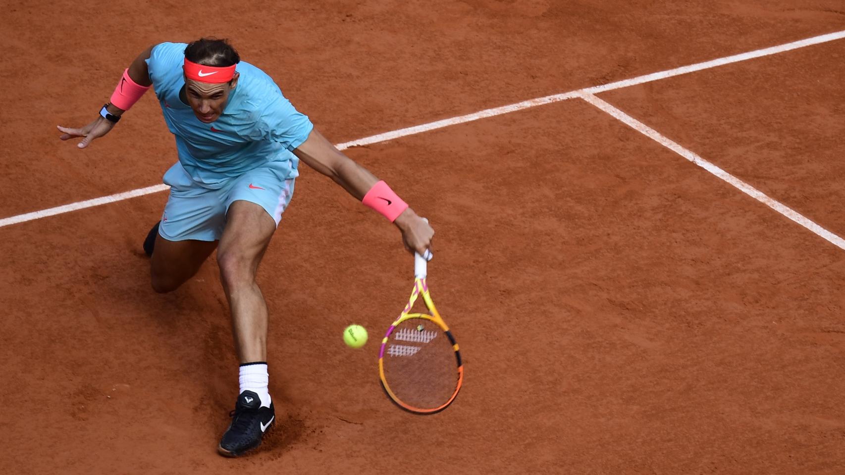 Nadal, durante las semifinales de Roland Garros.