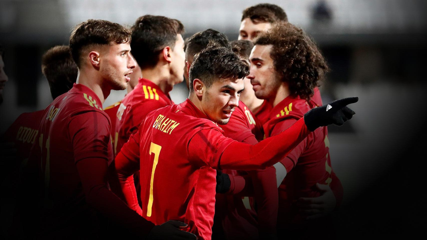 Brahim Díaz, con la Sub21