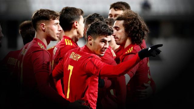Brahim Díaz, con la Sub21