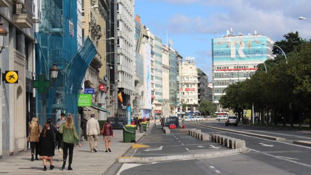 Los Cantones, en A Coruña.