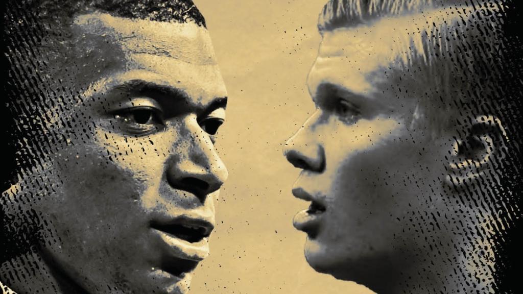 Kylian Mbappé y Erling Haaland