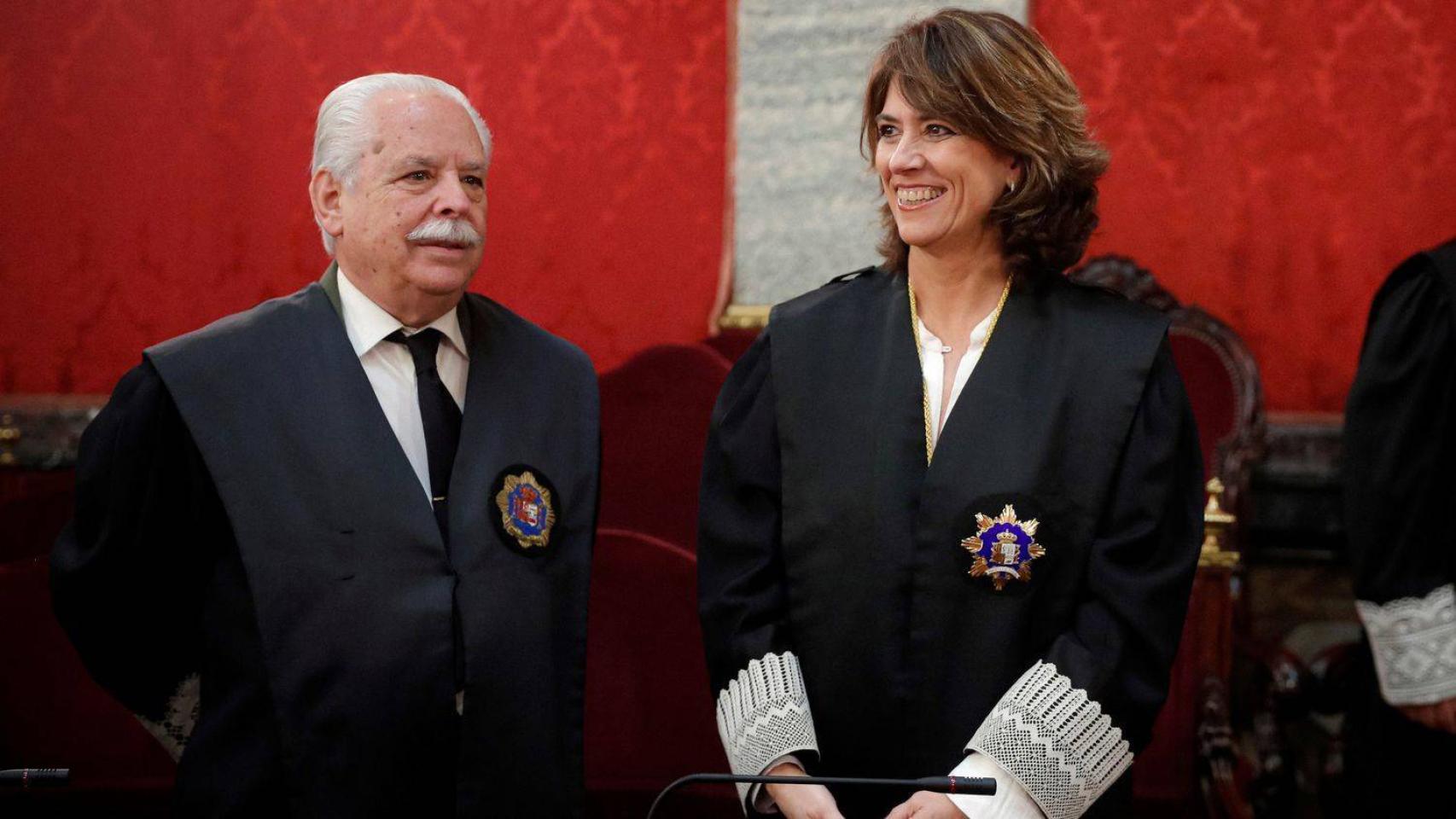 Dolores Delgado y Luis Navajas, en una imagen de archivo./