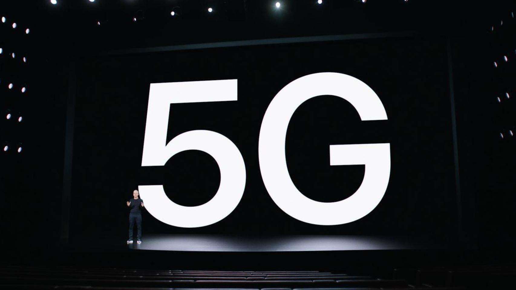 Imagen de archivo de la presentación de los nuevos iPhone 12, los primeros con 5G.