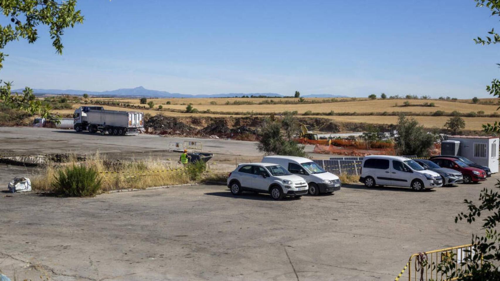 Retirada de los residuos tóxicos tras el incendio de Chiloeches, Guadalajara