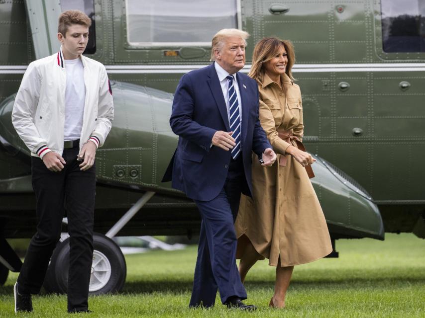 Barron, el hijo menor de Trump y Melania.