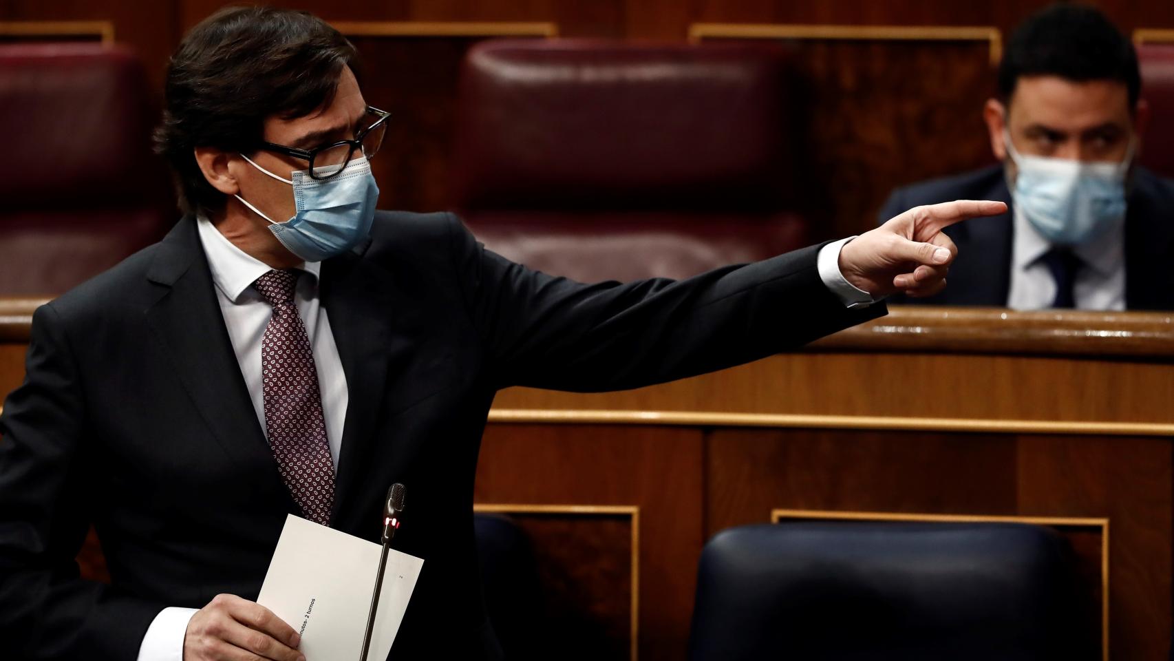 Salvador Illa, ministro de Sanidad, en el Congreso de los Diputados.