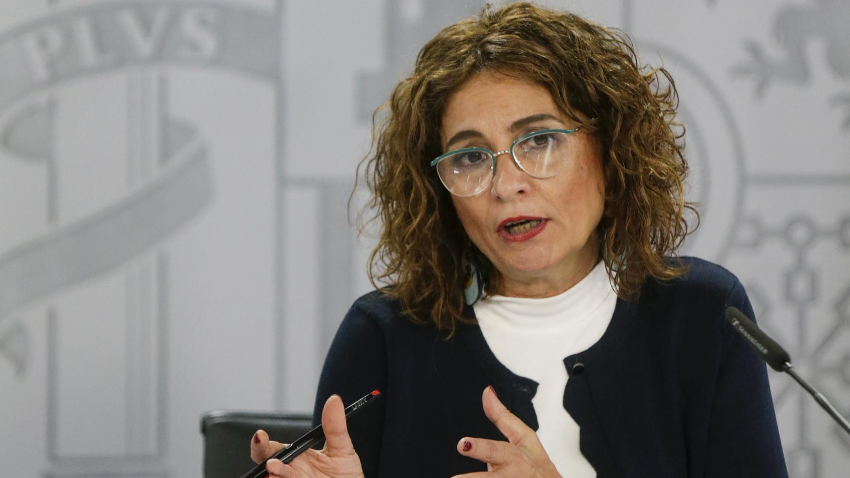 María Jesús Montero, en la rueda de prensa posterior al Consejo de Ministros.