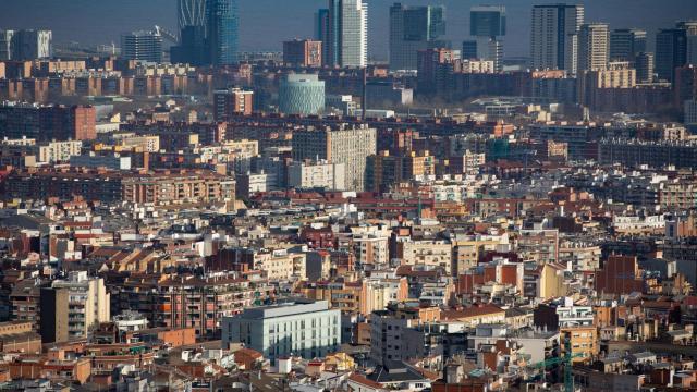 Panorámica de la ciudad de Barcelona.