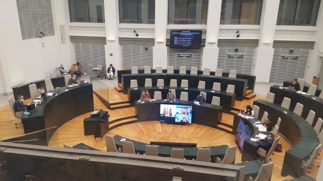 Pleno en el Ayuntamiento de Madrid.