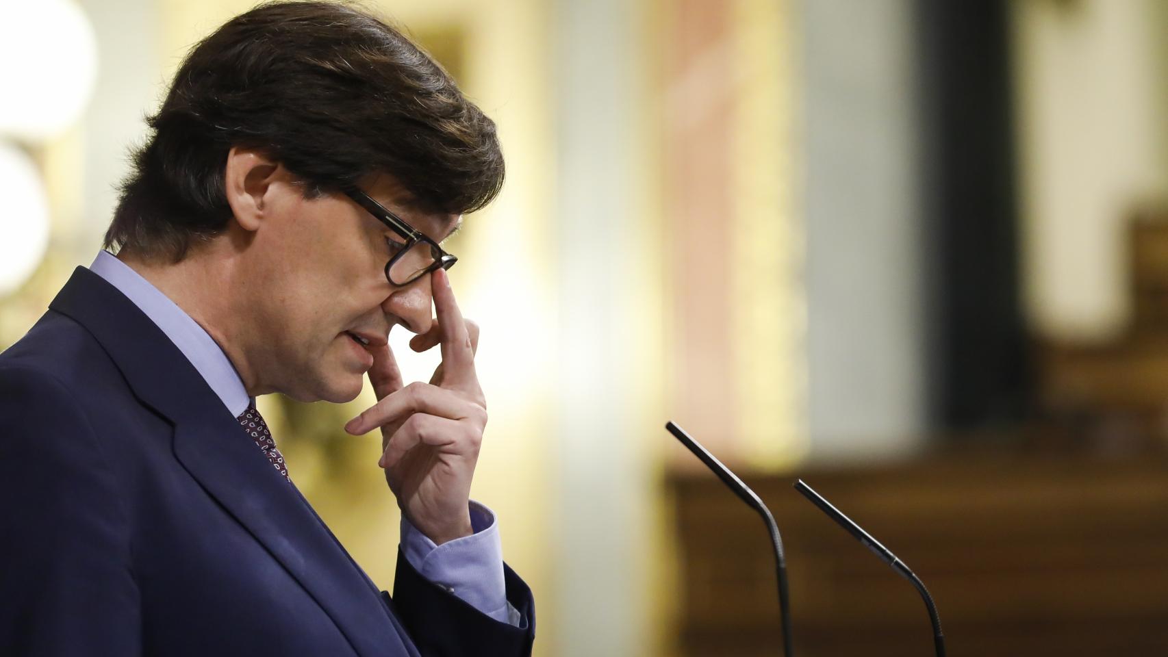 Salvador Illa, ministro de Sanidad, en el Congreso de los Diputados.