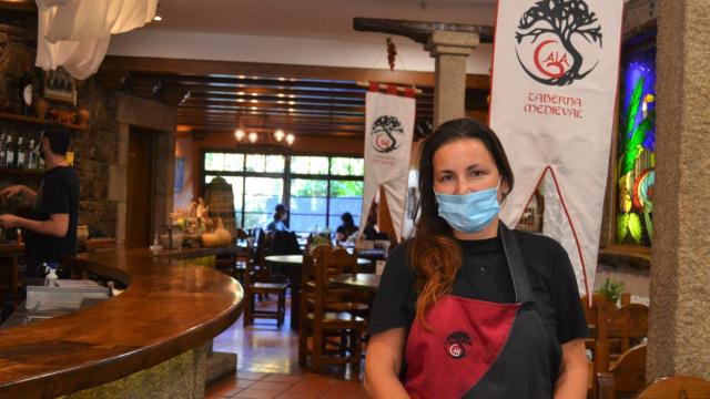 La chef y gerente de Abrasador Gaia Taberna Medieval, Almudena López.