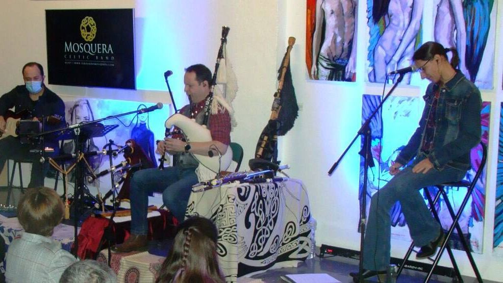 Mosquera Celtic Band en su concierto de Quintanar de la Orden