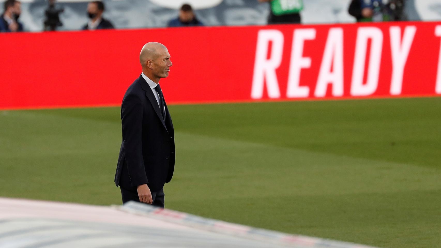 Zinedine Zidane, durante el Real Madrid - Cádiz