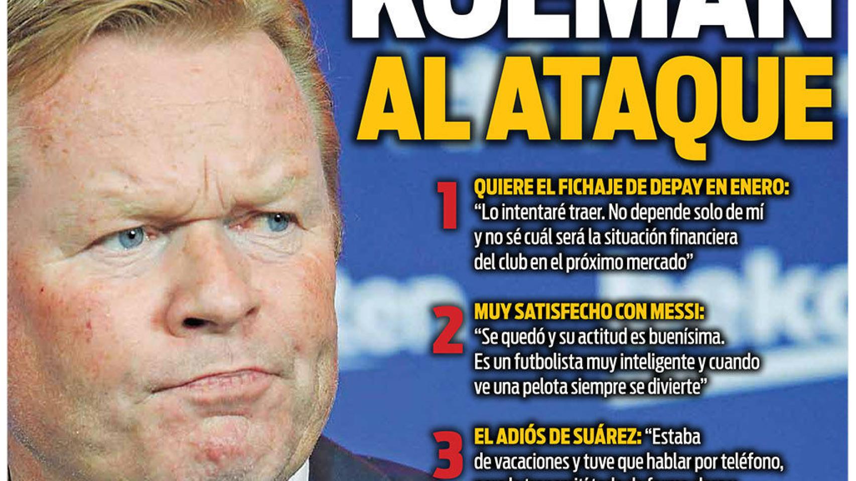 La portada del diario SPORT (19/10/2020)