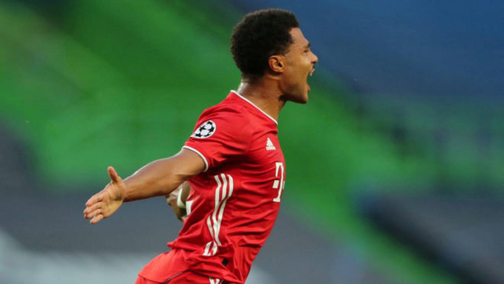 Gnabry, en un partido del Bayern Múnich en la Champions League
