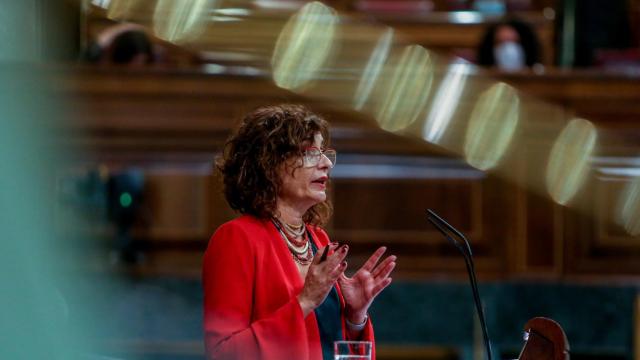 María Jesús Montero, ministra de Hacienda, en el Congreso.