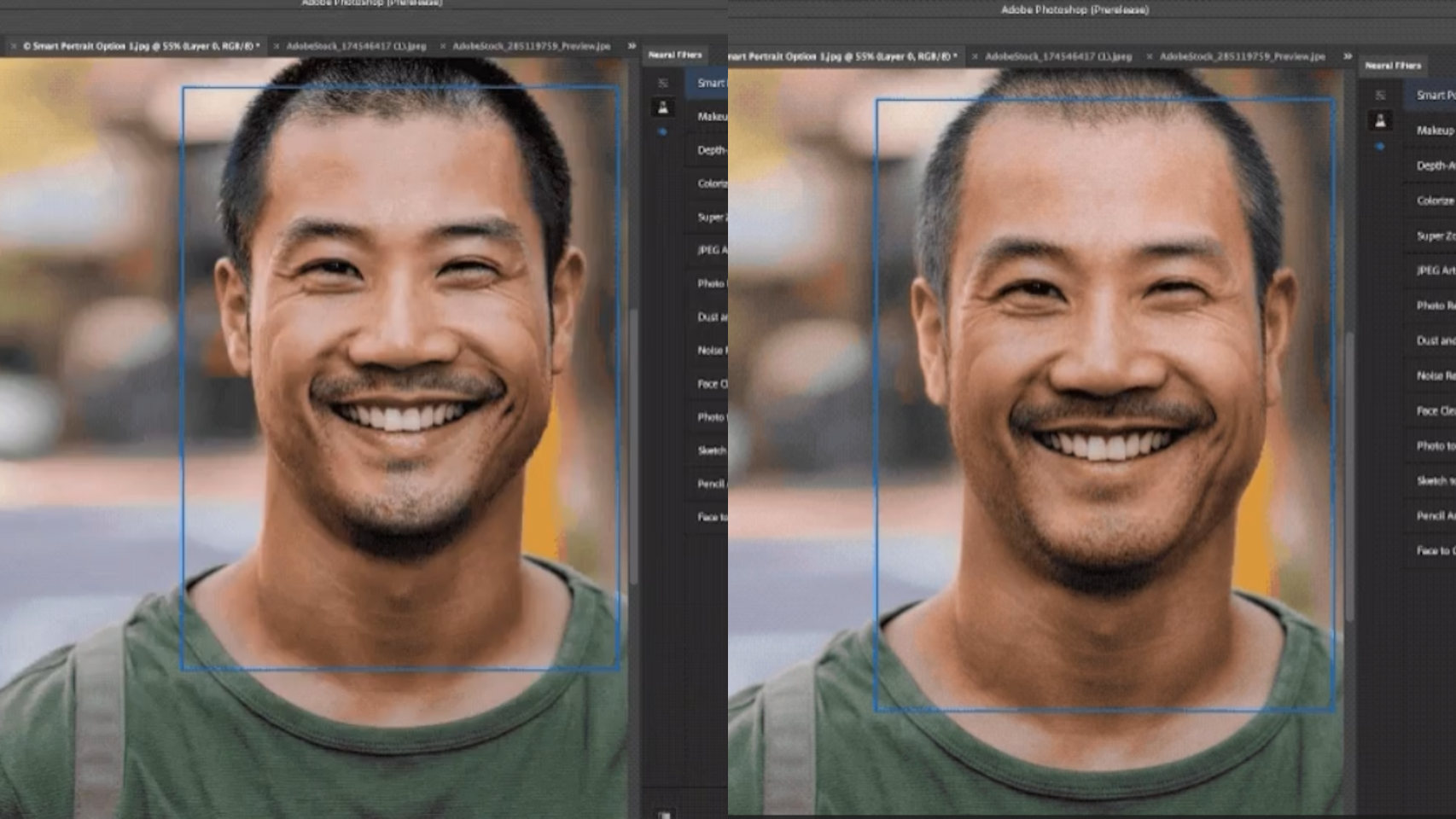 Photoshop puede cambiar la edad de una persona de manera sutil