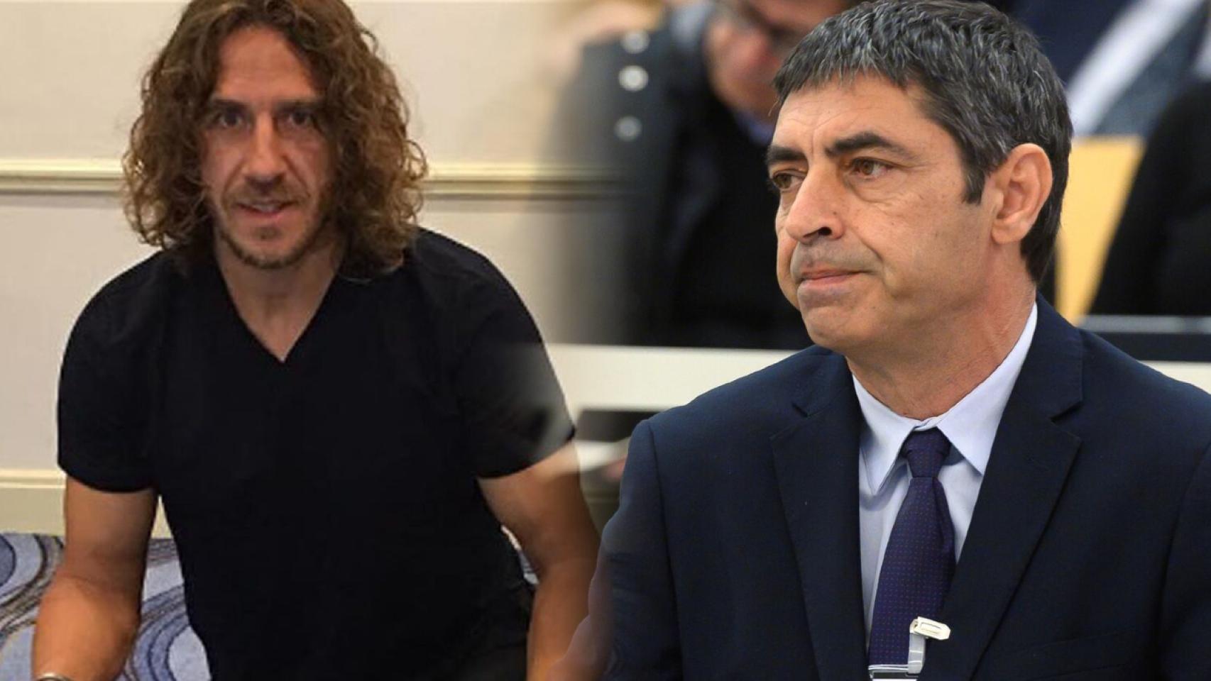 Carles Puyol y Josep Lluís Trapero, en un fotomontaje