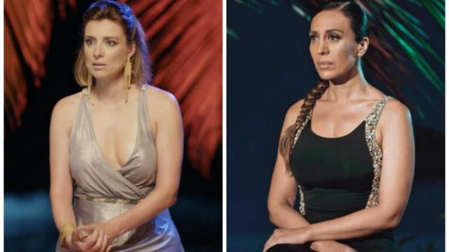 Sandra Barneda y Mónica Naranjo en montaje de JALEOS.