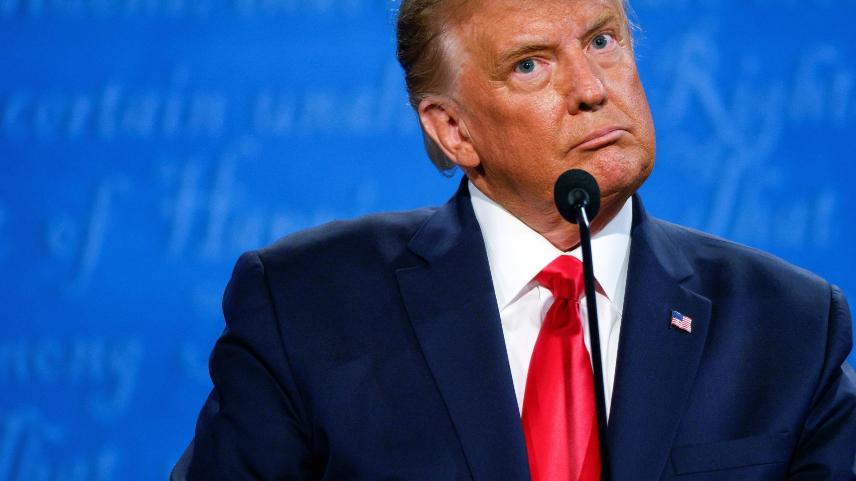 Donald Trump, presidente de Estados Unidos, en el debate celebrado en Nashville.