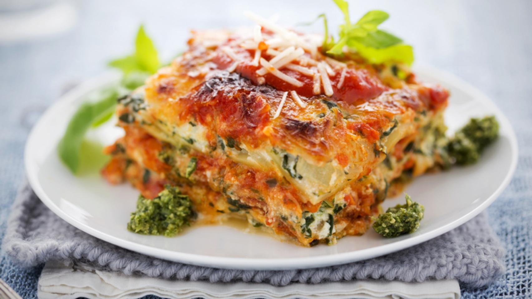 Lasaña sin horno, una receta fácil de preparar