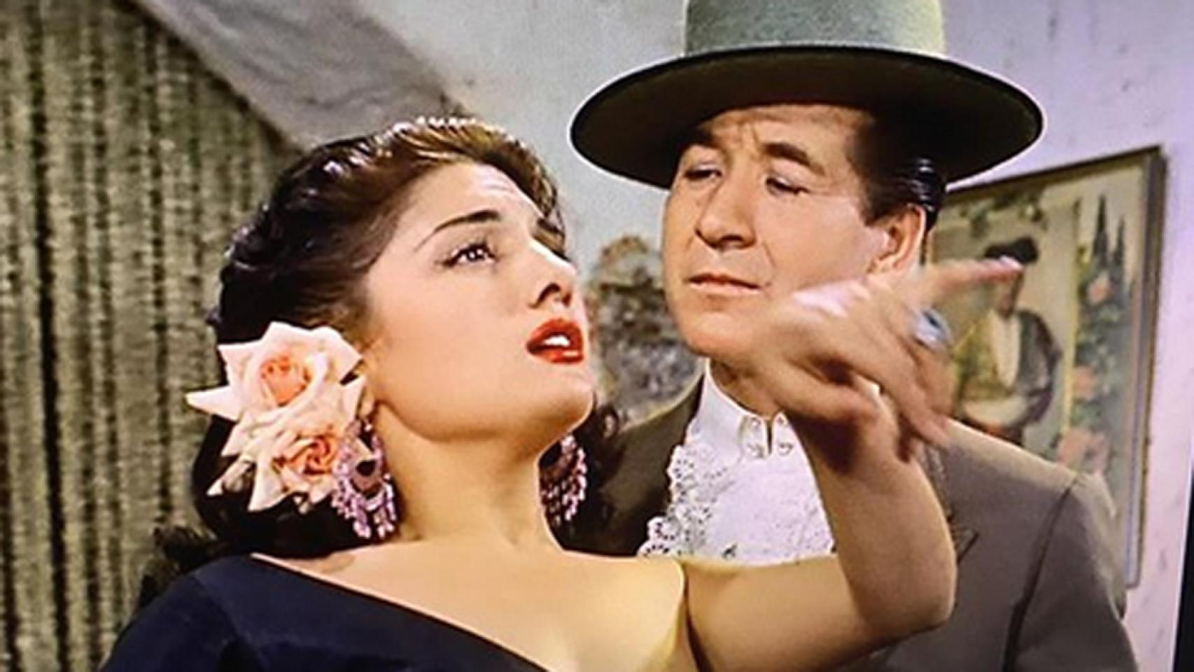 Dolores Abril y Juanito Valderrama.