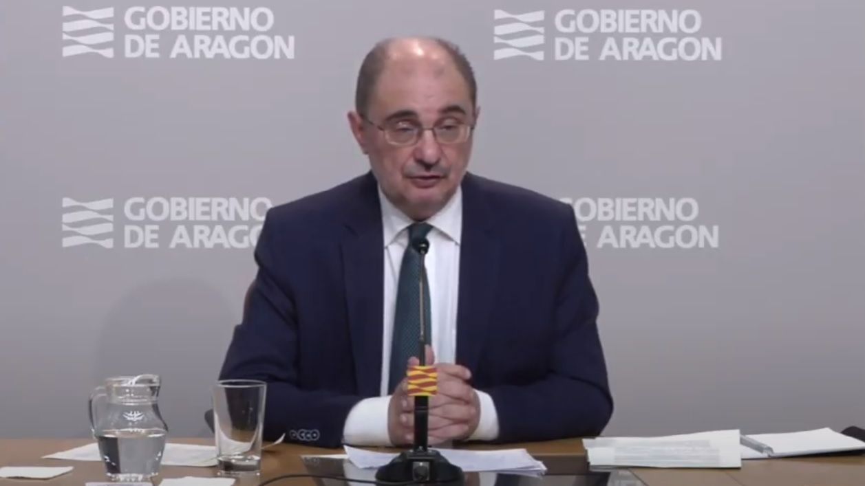 El presidente de Aragón, Javier Lambán.