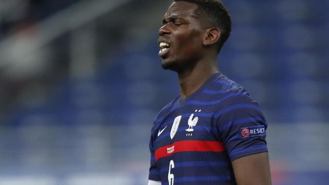 Paul Pogba, con la selección de Francia