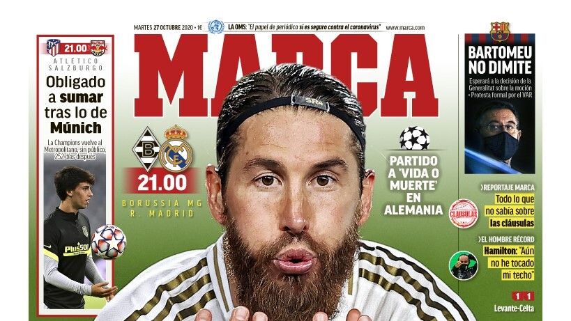 Portada MARCA (27/10/20)