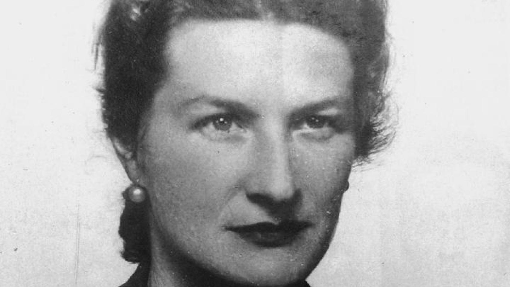 Retrato de Virginia Hall.