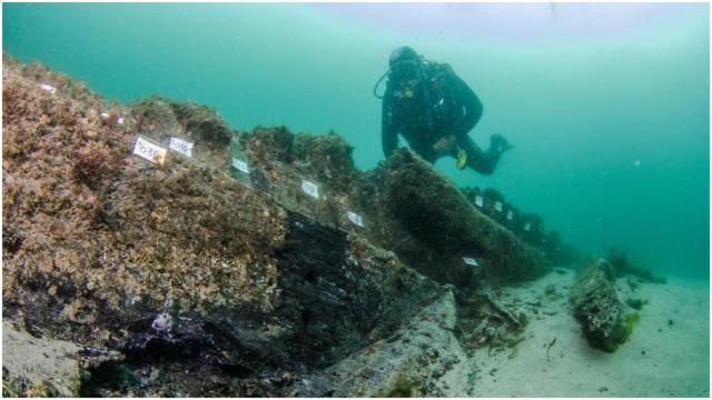 Encontrados restos del galeón San Giacomo di Galizia en una excavación en Ribadeo (Lugo)