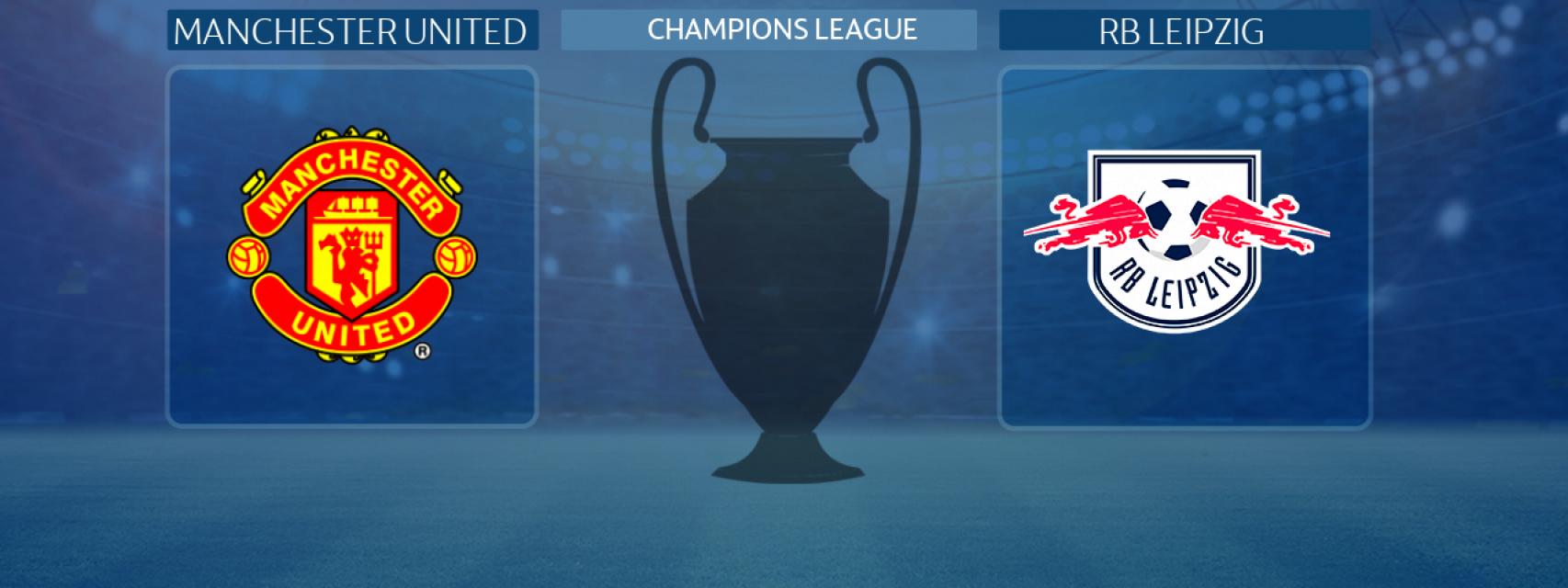 Manchester United - RB Leipzig,, partido de la Champions League