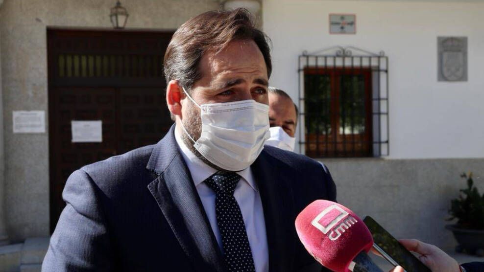 Paco Núñez, este martes en la localidad de Almonacid de Toledo