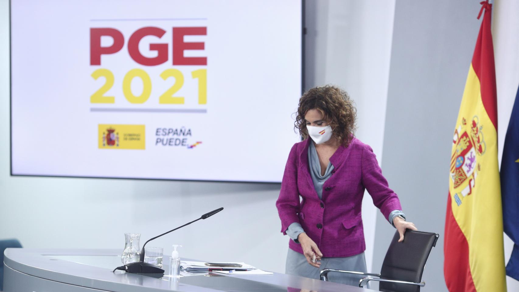 La ministra de Hacienda, María Jesús Montero.