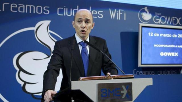 Jenaro García durante una presentación de Gowex.