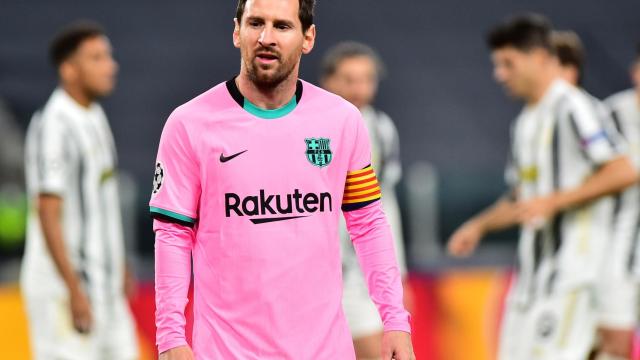 Leo Messi, durante el Juventus - Barcelona de la Champions League